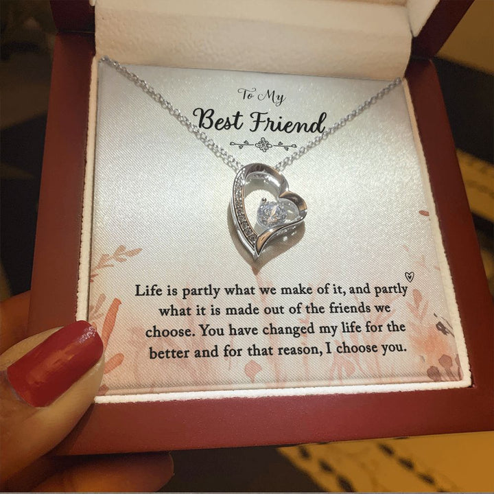 To My Best Friend | You Changed My Life - Forever Love Necklace