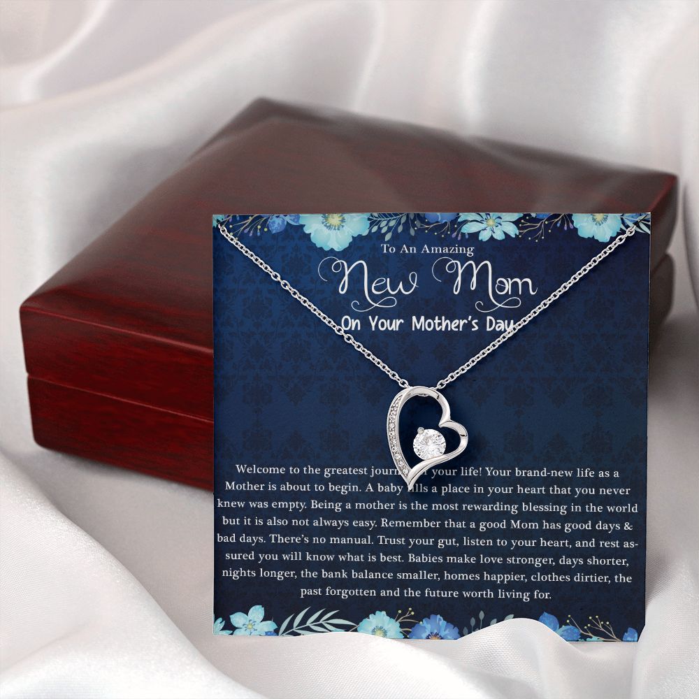 Mother's Day | Amazing New Mom - Forever Love Necklace