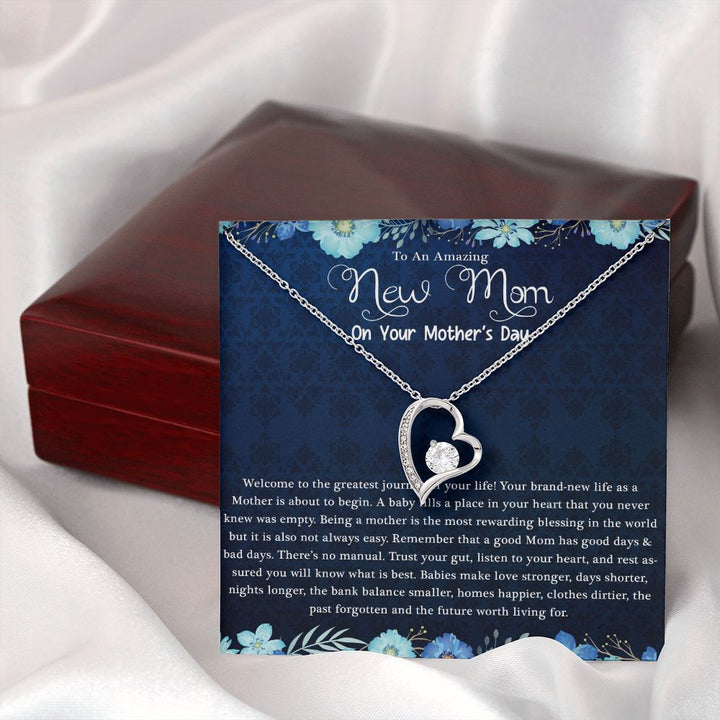 Mother's Day | Amazing New Mom - Forever Love Necklace