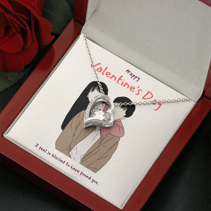 Happy Valentine's Day | I'm So Blessed to Have You in My Life - Forever Love Necklace