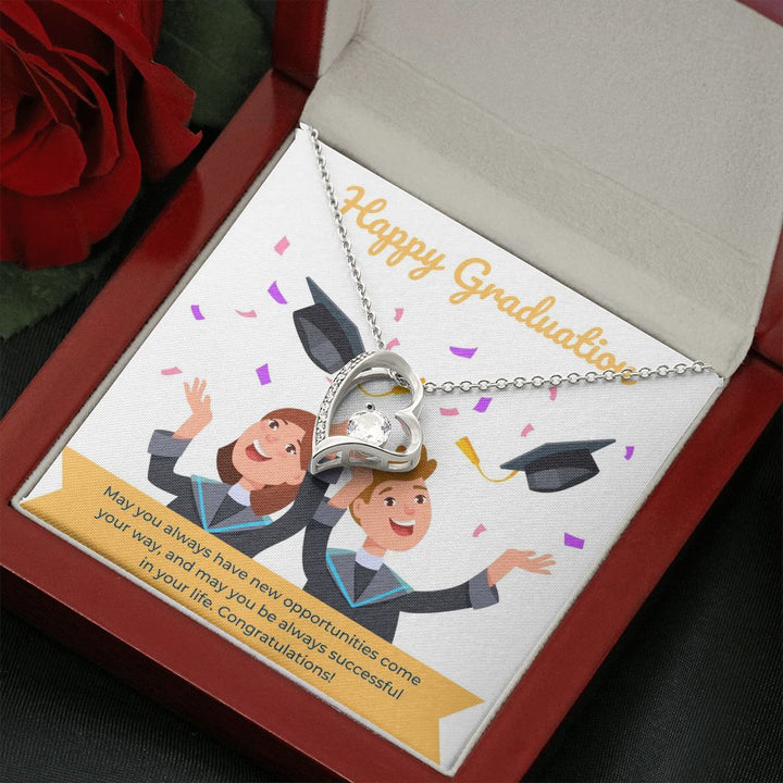 Happy Graduation | The Journey Continues - Forever Love Necklace