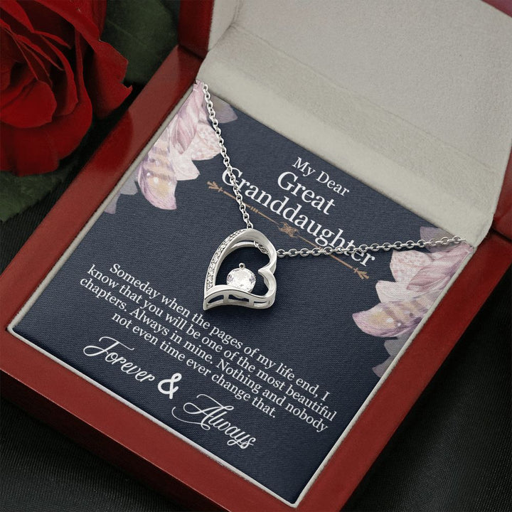 My Dear Great Granddaughter | You will be one of the most beautiful chapters - Forever Love Necklace