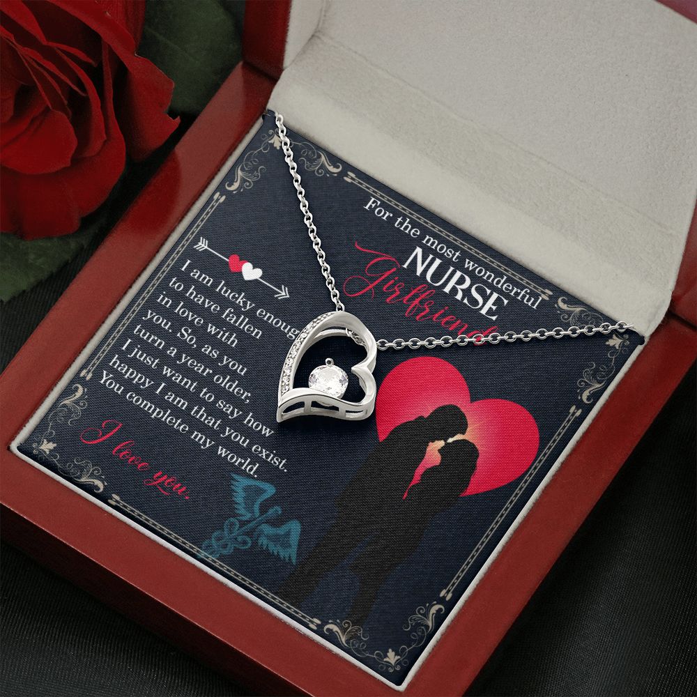 For the most wonderful Nurse Girlfriend | I just want to say how happy I am - Forever Love Necklace