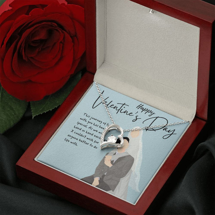 Happy Valentine's Day | A Love to Last a Lifetime - Forever Love Necklace