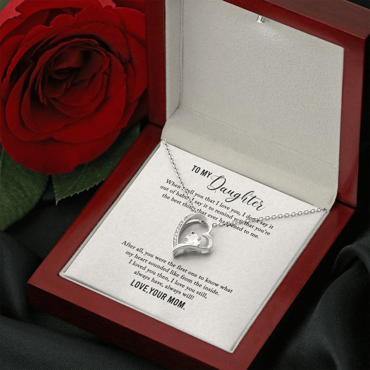 To My Daughter | I Love You My Daughter - Forever Love Necklace