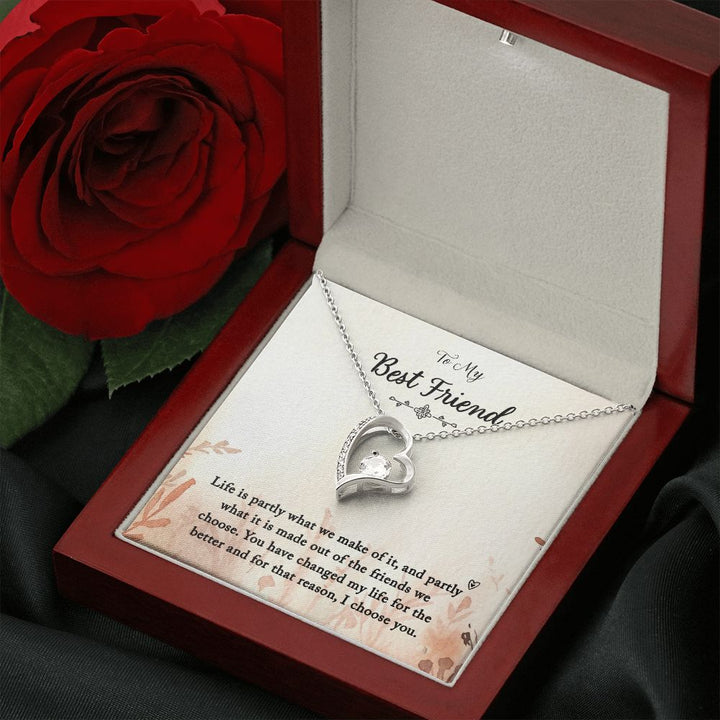 To My Best Friend | You Changed My Life - Forever Love Necklace