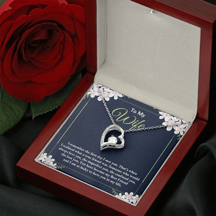 To My Wife | I remember the day I first met you - Forever Love Necklace