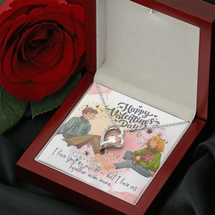 Happy Valentine's Day | Love, Together in Harmony - Forever Love Necklace