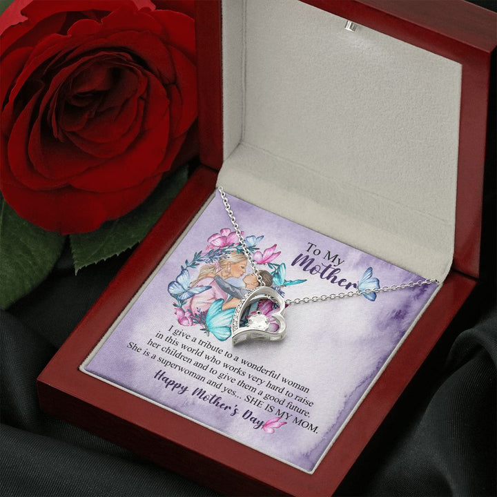 Mother's Day | My Mom is a Superwoman - Forever Love Necklace