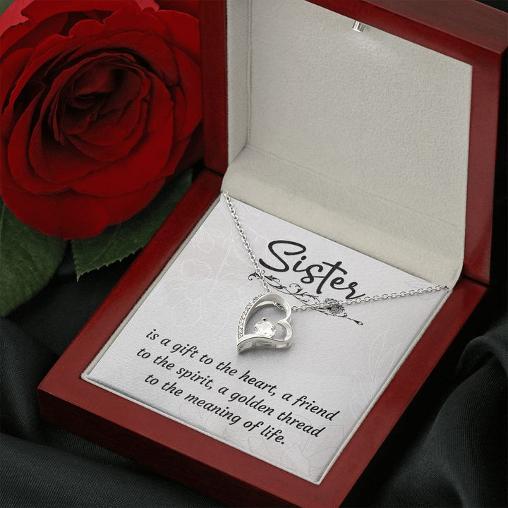 To My Sister | To my favorite partner in crime - Forever Love Necklace