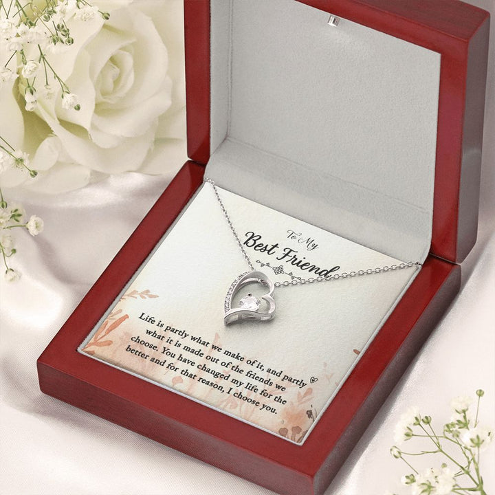 To My Best Friend | You Changed My Life - Forever Love Necklace