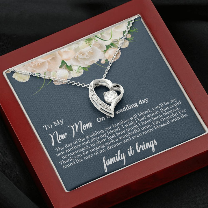 To My Mother-in-Law | To my new mom on my wedding day - Forever Love Necklace