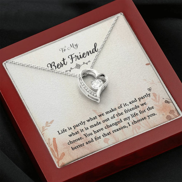 To My Best Friend | You Changed My Life - Forever Love Necklace