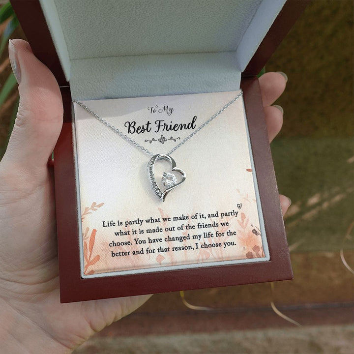 To My Best Friend | You Changed My Life - Forever Love Necklace