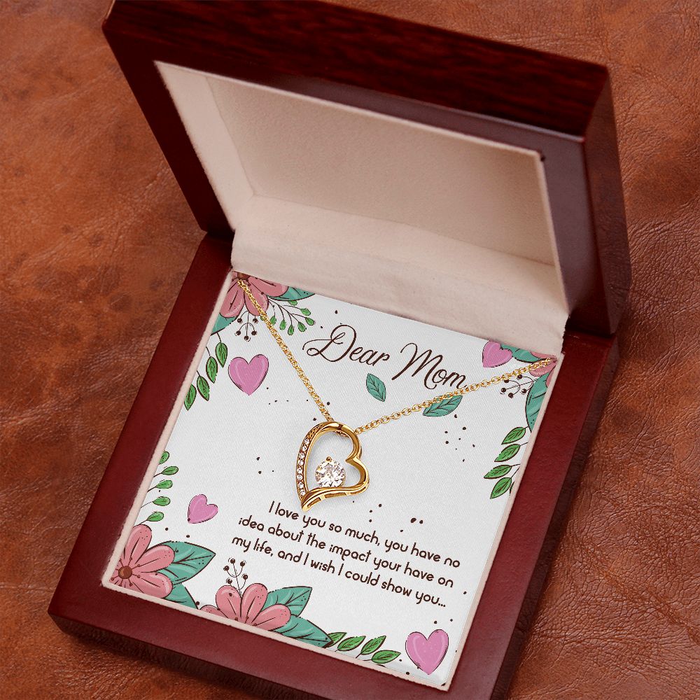 To My Mom | Mom I Love You so Much - Forever Love Necklace