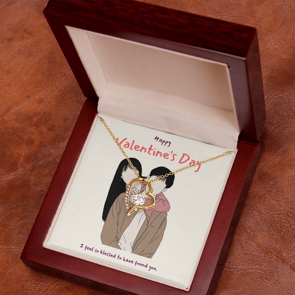 Happy Valentine's Day | I'm So Blessed to Have You in My Life - Forever Love Necklace