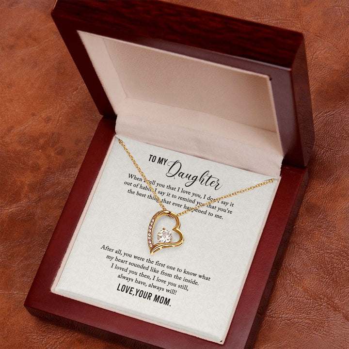 To My Daughter | I Love You My Daughter - Forever Love Necklace