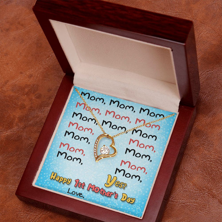 Mother's Day | Happy 1st Mother's Day - Forever Love Necklace