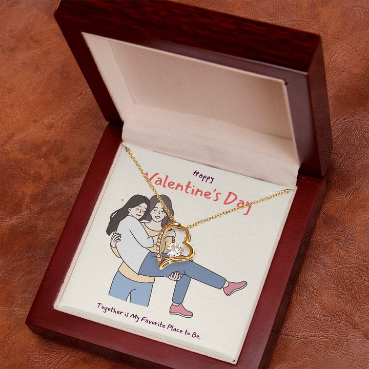 Happy Valentine's | A Love So True LGBTQ for Women - Forever Love Necklace