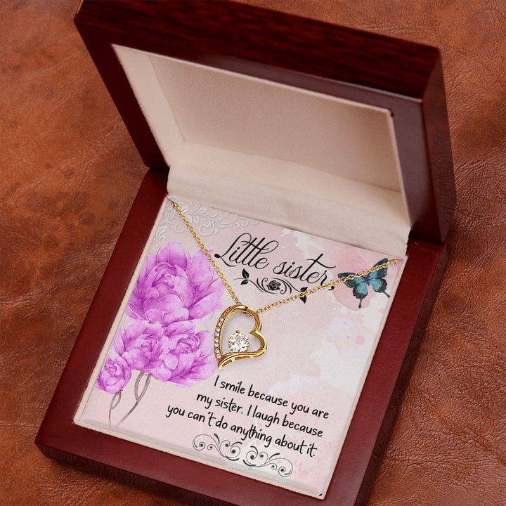 To My Sister | My Little Sister - Forever Love Necklace