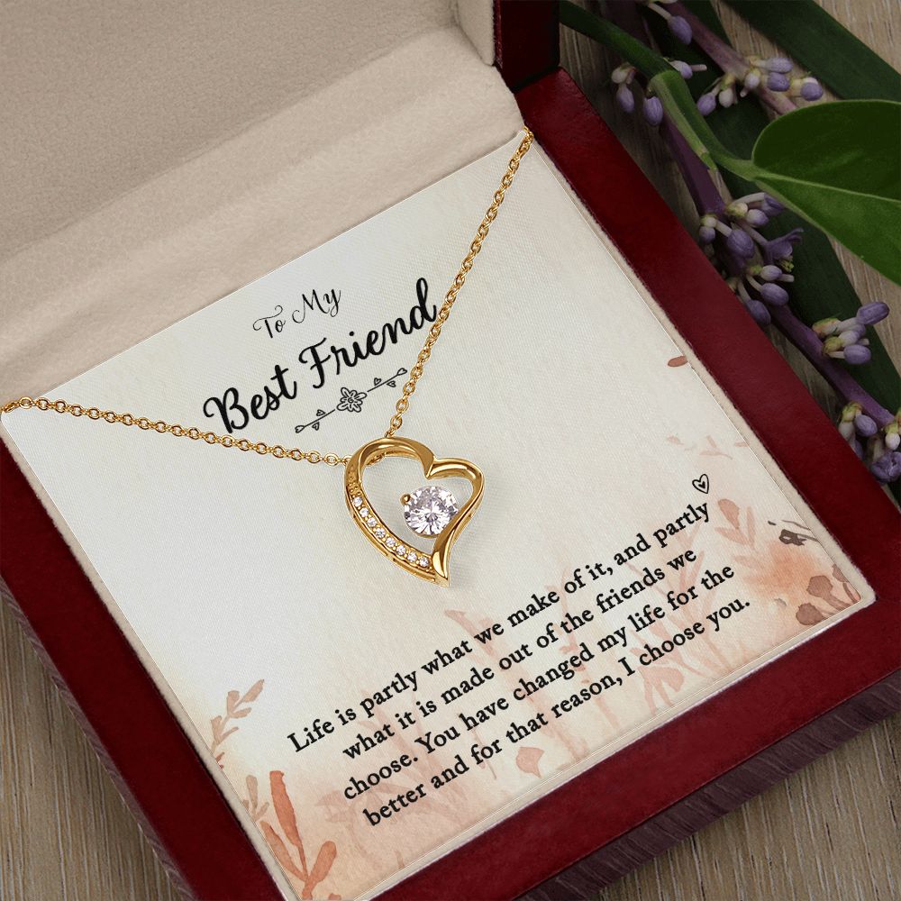 To My Best Friend | You Changed My Life - Forever Love Necklace