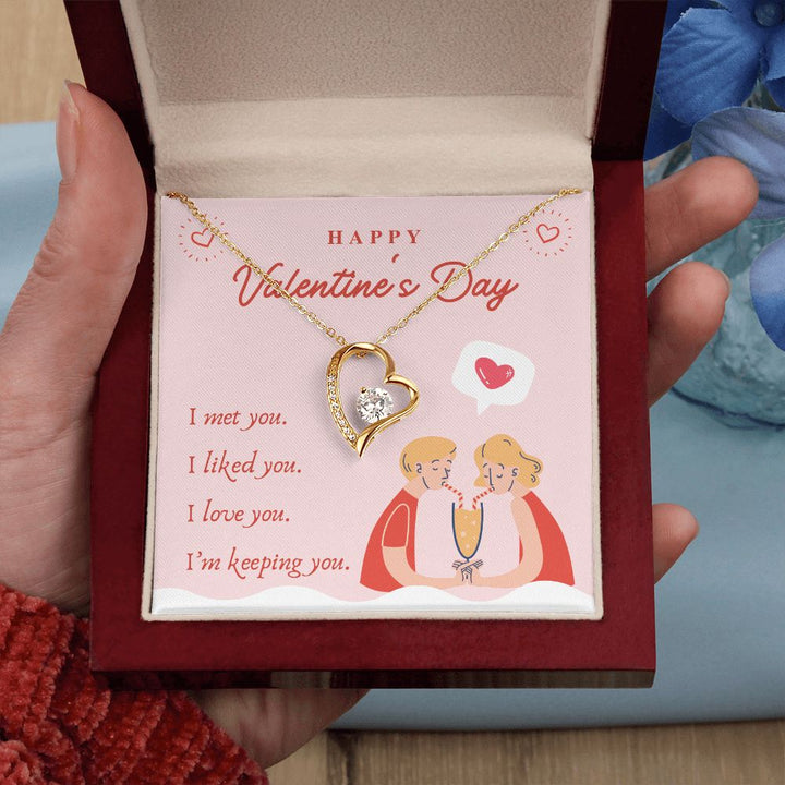 Happy Valentine's Day | Forever Together - Forever Love Necklace