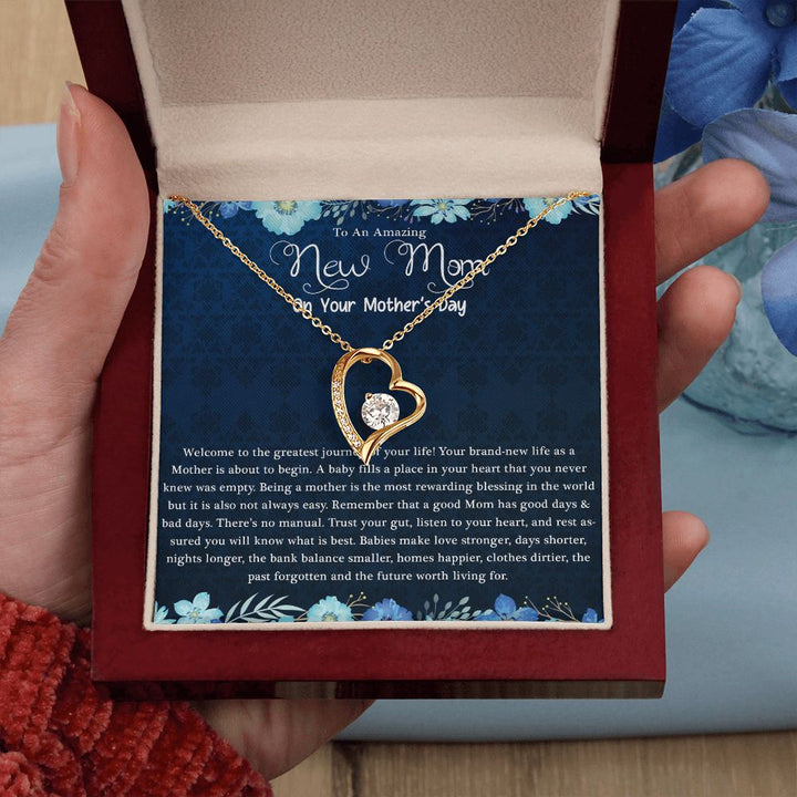 Mother's Day | Amazing New Mom - Forever Love Necklace