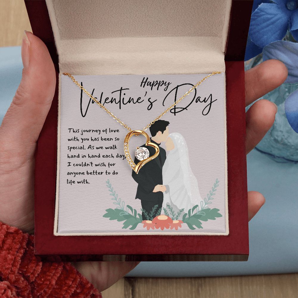 Happy Valentine's Day | Love is a Gift of the Heart - Forever Love Necklace