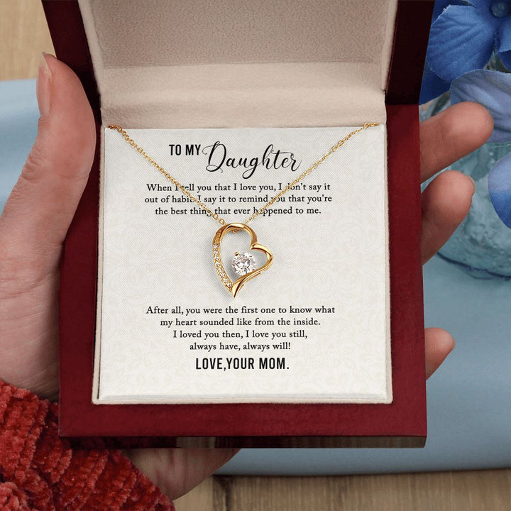 To My Daughter | I Love You My Daughter - Forever Love Necklace