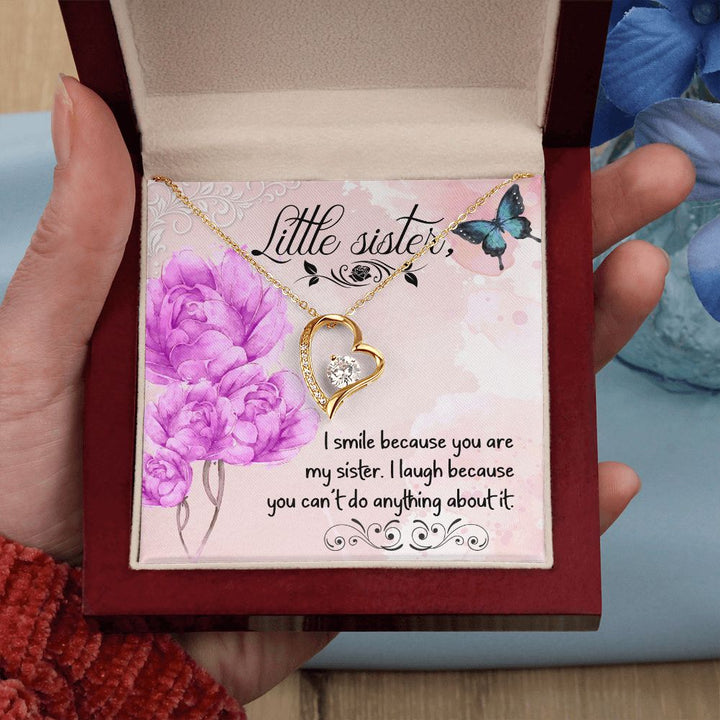 To My Sister | My Little Sister - Forever Love Necklace