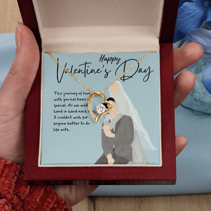 Happy Valentine's Day | A Love to Last a Lifetime - Forever Love Necklace