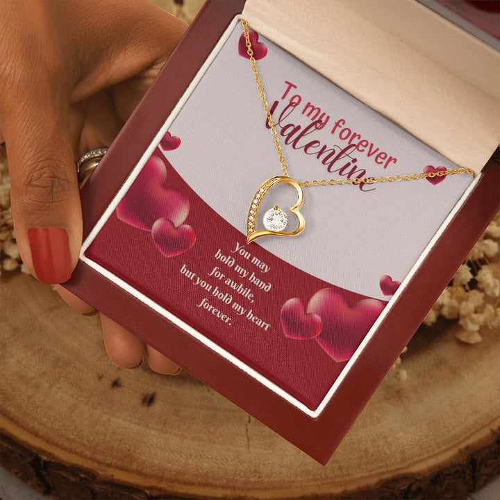 Valentine's Day | You hold my heart forever - Forever Love Necklace