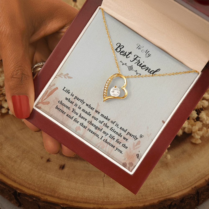 To My Best Friend | You Changed My Life - Forever Love Necklace