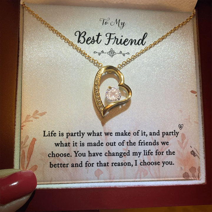 To My Best Friend | You Changed My Life - Forever Love Necklace