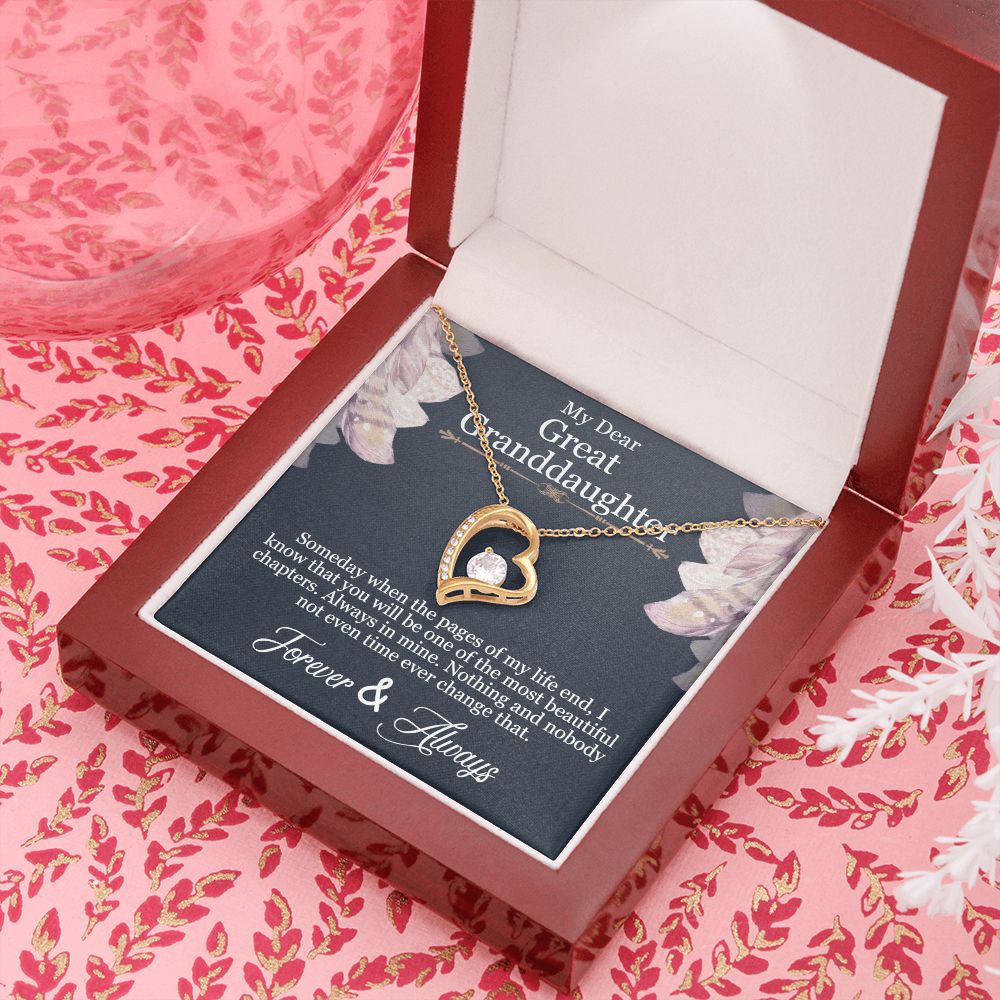 My Dear Great Granddaughter | You will be one of the most beautiful chapters - Forever Love Necklace