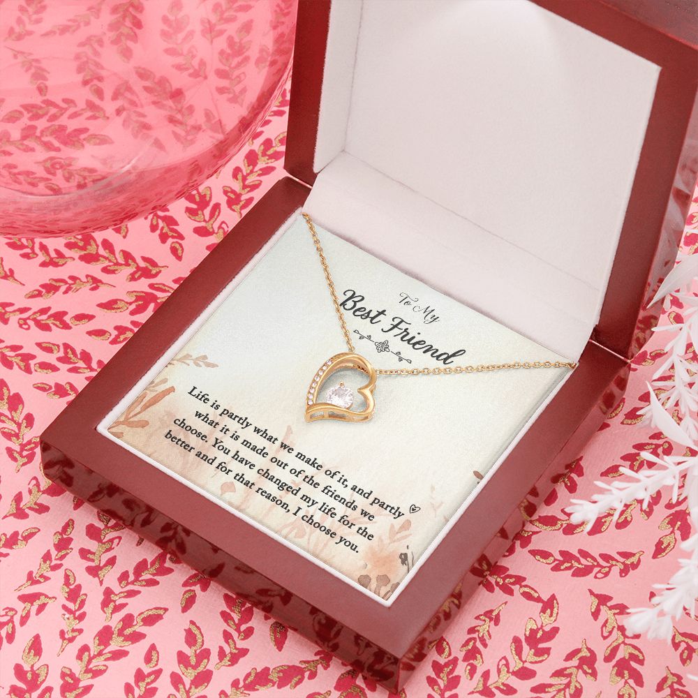 To My Best Friend | You Changed My Life - Forever Love Necklace
