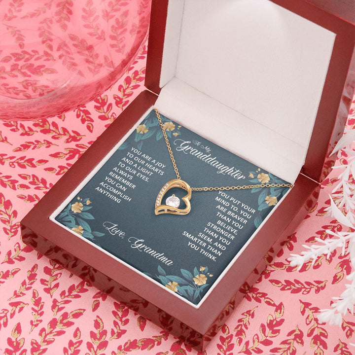 To My Granddaughter | Granddaughters are a Blessing - Forever Love Necklace