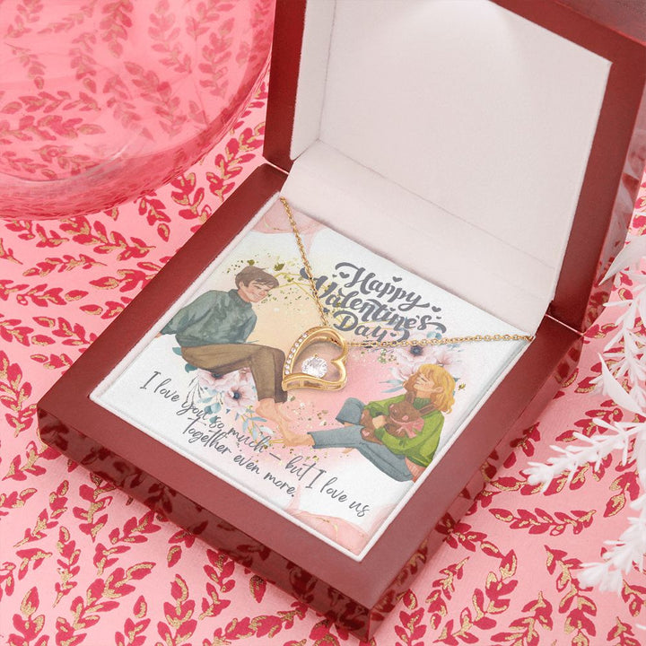 Happy Valentine's Day | Love, Together in Harmony - Forever Love Necklace