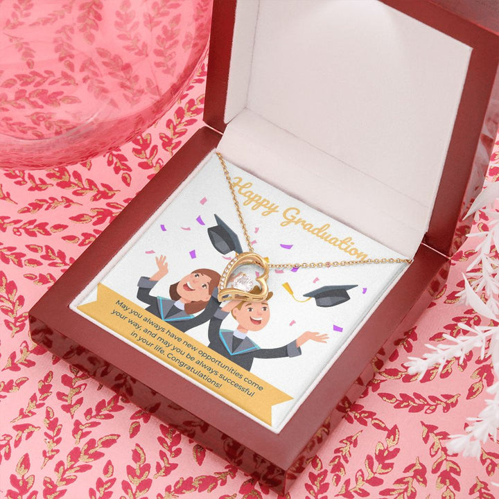 Happy Graduation | The Journey Continues - Forever Love Necklace