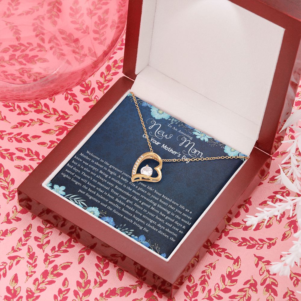 Mother's Day | Amazing New Mom - Forever Love Necklace