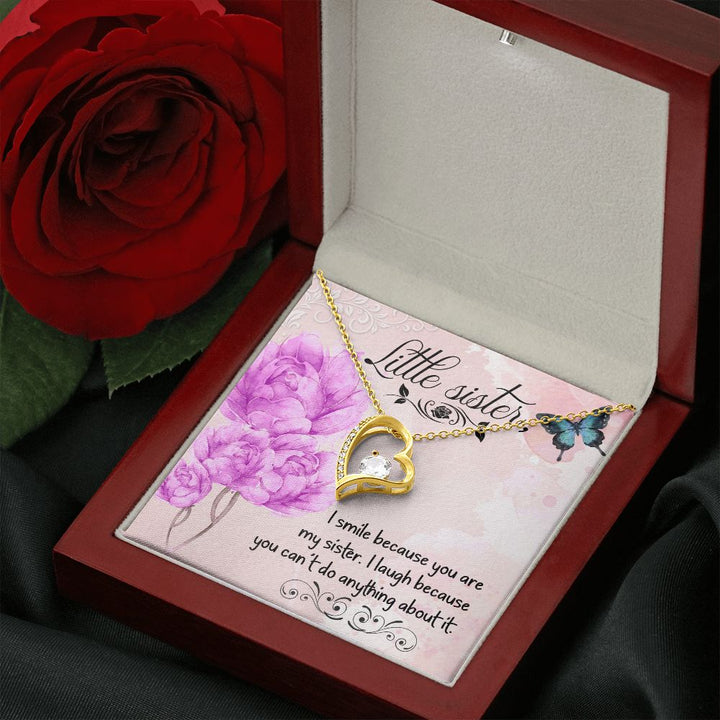 To My Sister | My Little Sister - Forever Love Necklace