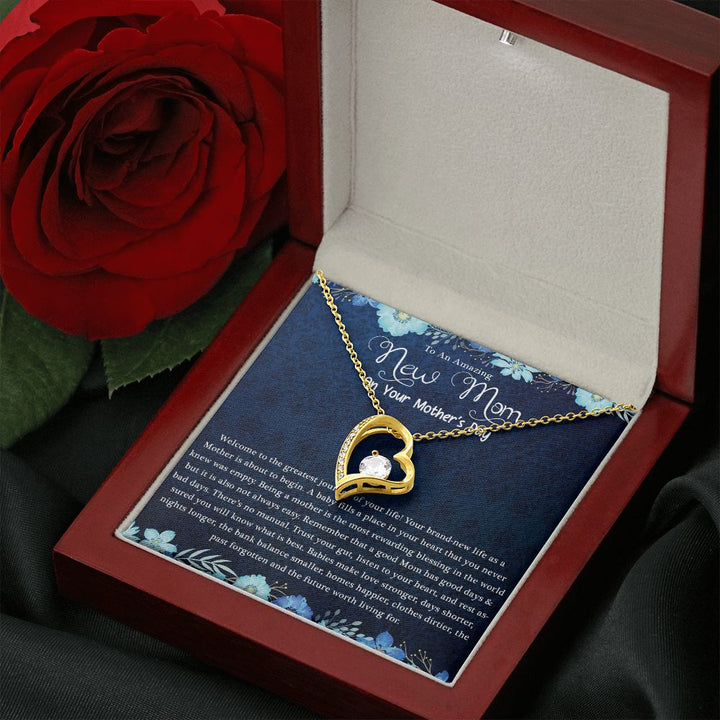 Mother's Day | Amazing New Mom - Forever Love Necklace
