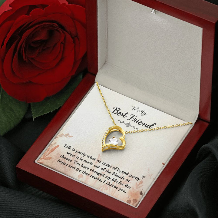 To My Best Friend | You Changed My Life - Forever Love Necklace