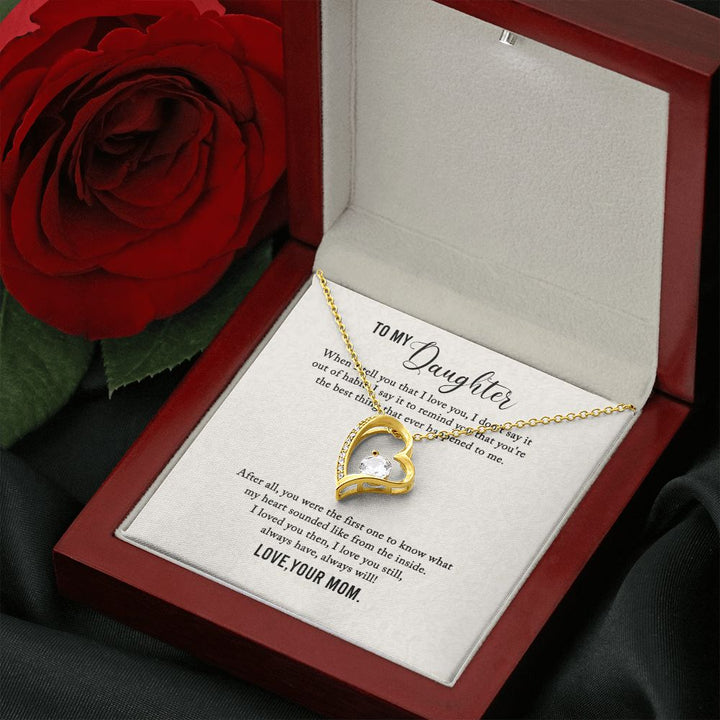 To My Daughter | I Love You My Daughter - Forever Love Necklace