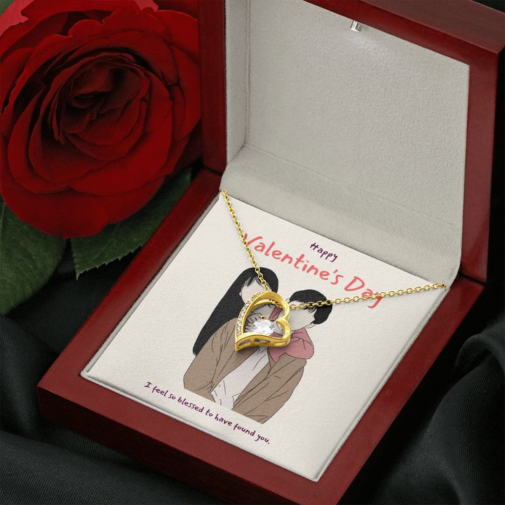 Happy Valentine's Day | I'm So Blessed to Have You in My Life - Forever Love Necklace