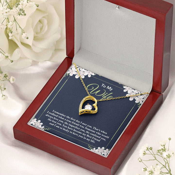 To My Wife | I remember the day I first met you - Forever Love Necklace
