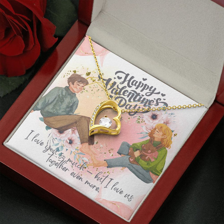Happy Valentine's Day | Love, Together in Harmony - Forever Love Necklace