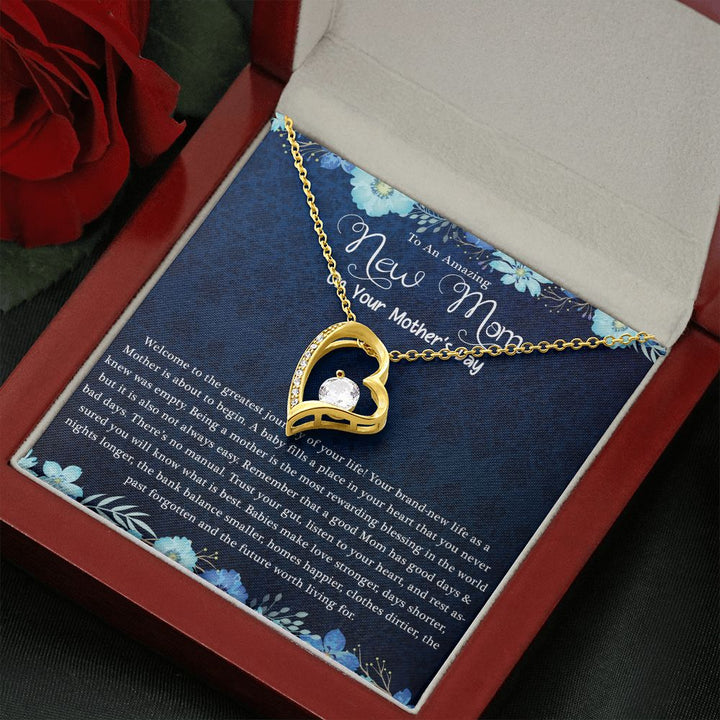 Mother's Day | Amazing New Mom - Forever Love Necklace