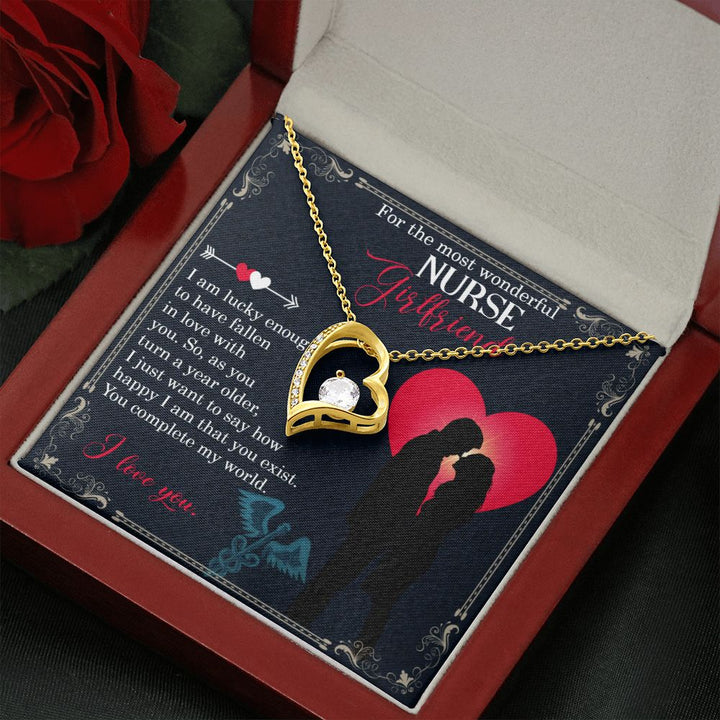 For the most wonderful Nurse Girlfriend | I just want to say how happy I am - Forever Love Necklace