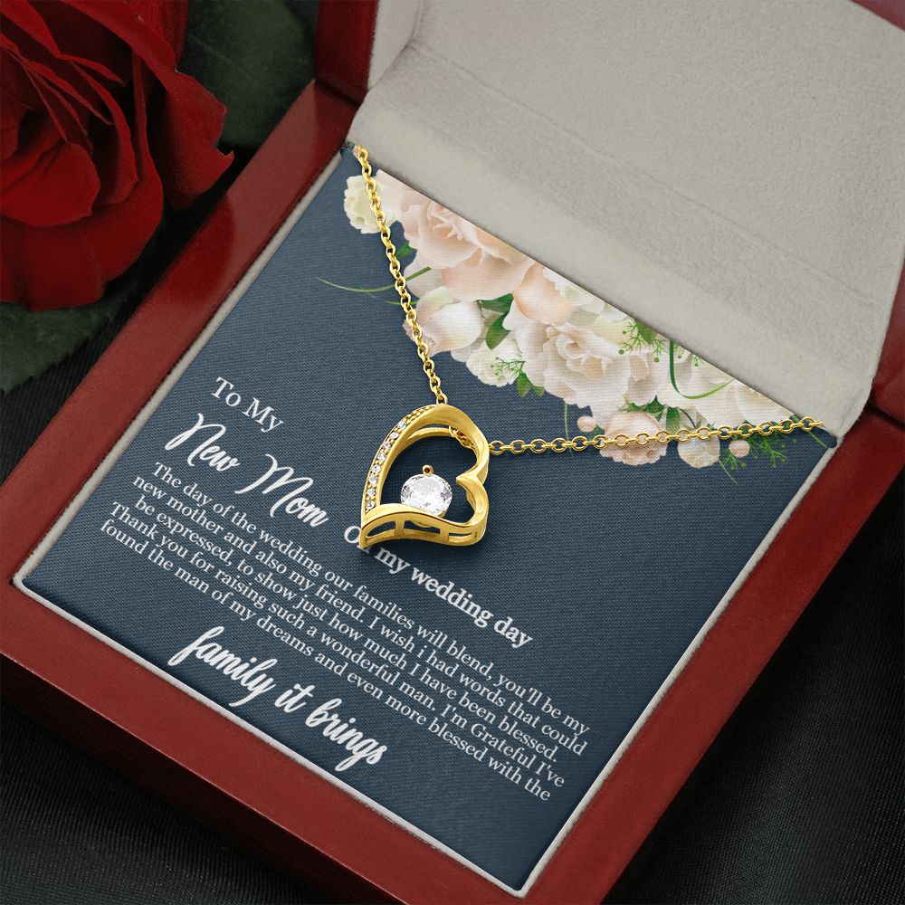 To My Mother-in-Law | To my new mom on my wedding day - Forever Love Necklace